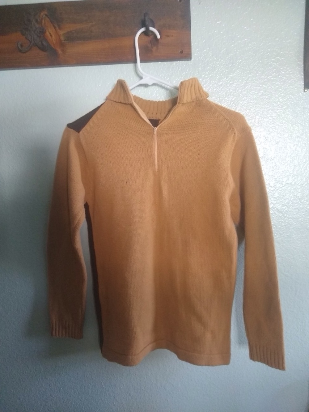 Half-Zip Sweater Pullover - Camel